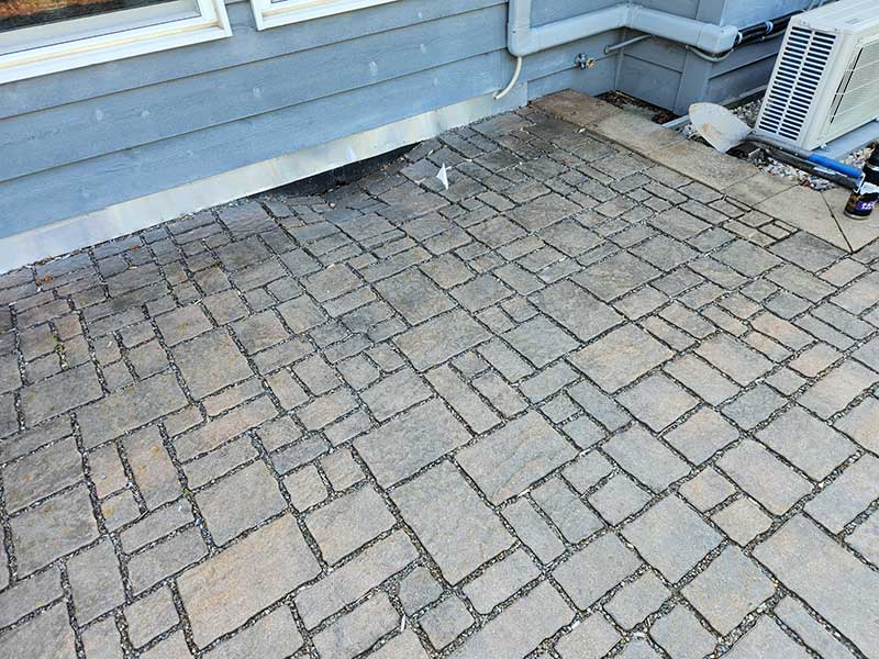 Paver Repair before