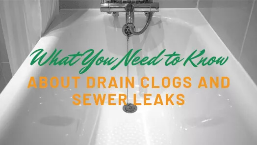 You Need to Know About Drain Clogs and Sewer Leaks