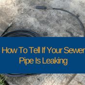 Sewer Pipe Is Leaking