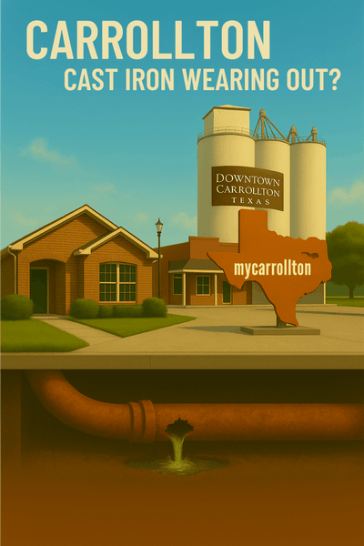 Residential Cast Iron Sewer Pipe Replacement in Carrollton Image