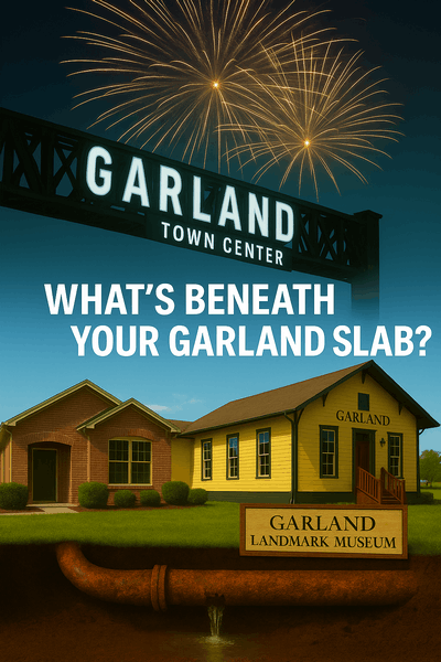 Residential Cast Iron Sewer Pipe Replacement in Garland Image