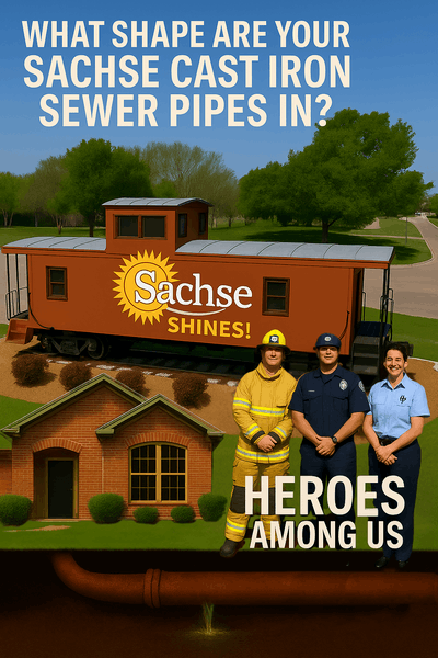 Residential Cast Iron Sewer Pipe Replacement in Sachse Image
