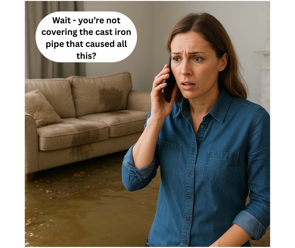 Cast Iron Pipe Replacement and Your Home’s Insurance
