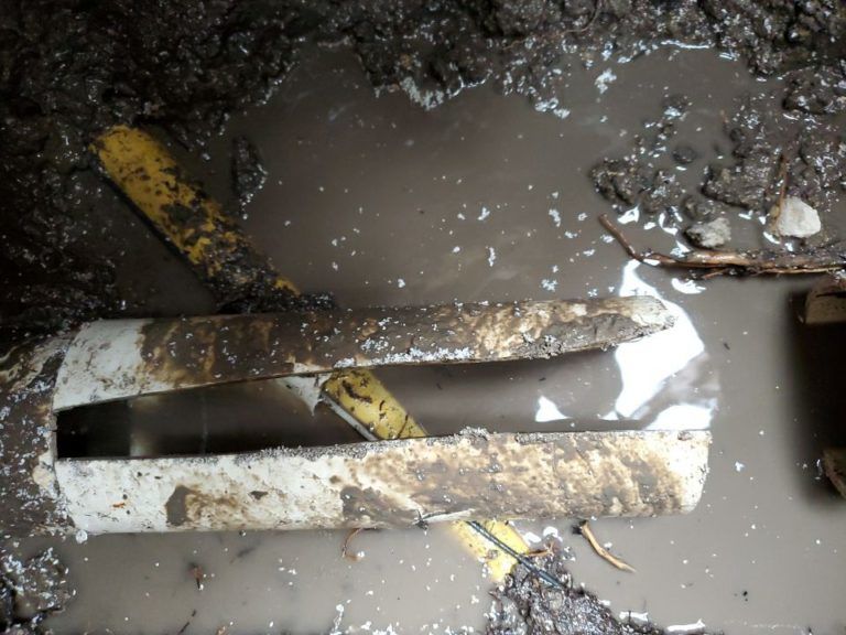 Cracked Sewer Pipe