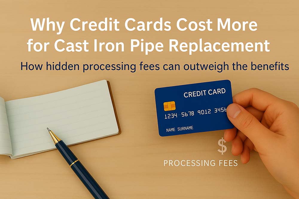 ruth About Using Credit Cards for Cast Iron Pipe Replacement