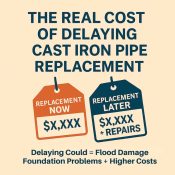The Real Cost of Delaying a Cast Iron Pipe Replacement
