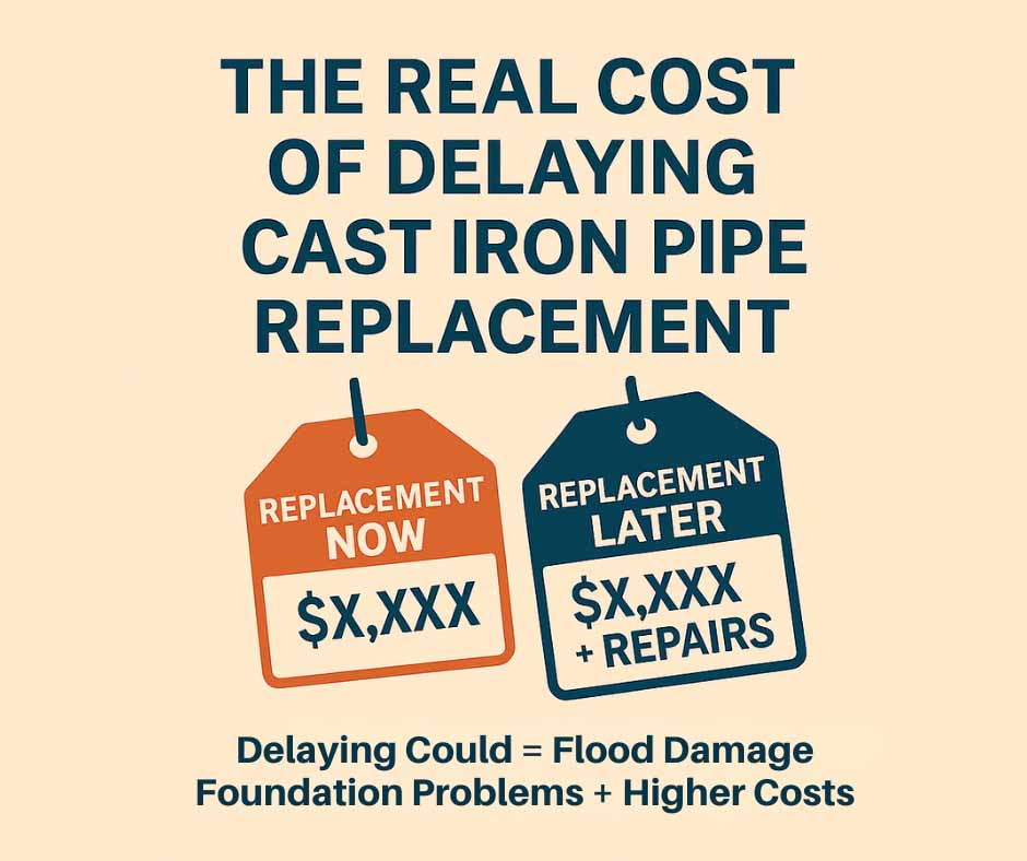 The Real Cost of Delaying a Cast Iron Pipe Replacement