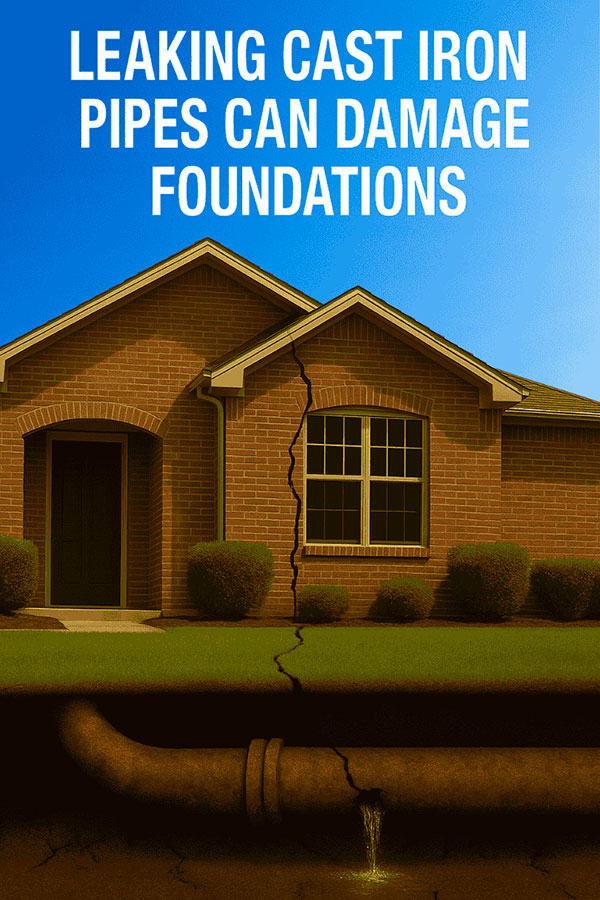 How Leaking Cast Iron Pipes Affect Your Foundation