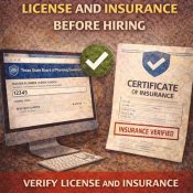 Plumber’s License and Insurance Before Hiring