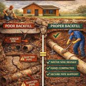 Backfill Quality Matters After Cast Iron Pipe Replacement