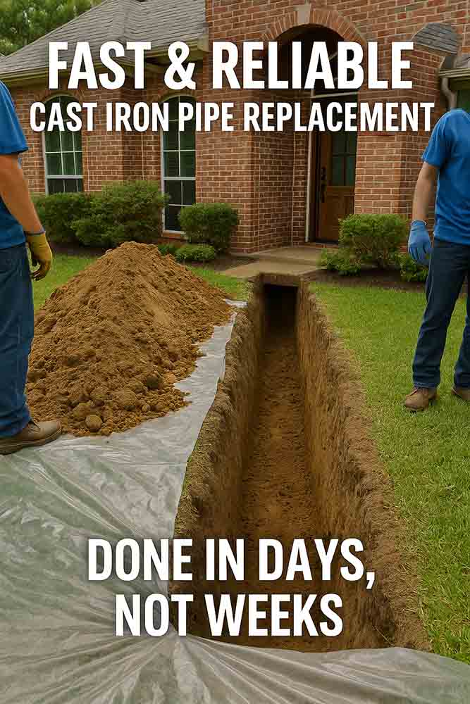 Cast Iron Pipe Replacement — Done Right