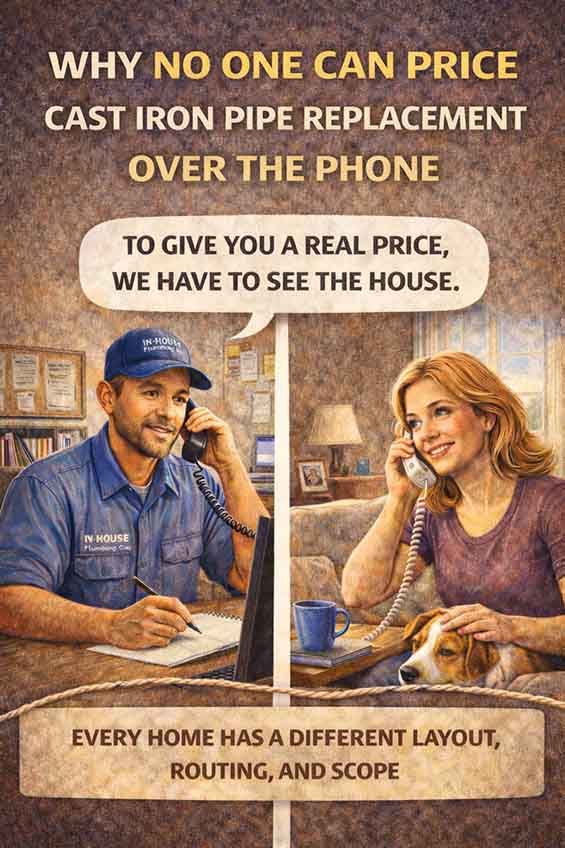 can Price Cast Iron Pipe Replacement Over the Phone