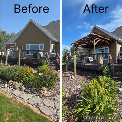 deck building before and after