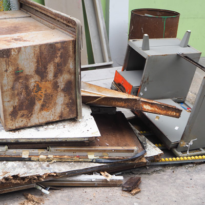Pile of office junk.