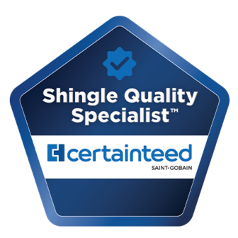 CertainTeed Shingle Quality Specialist Badge